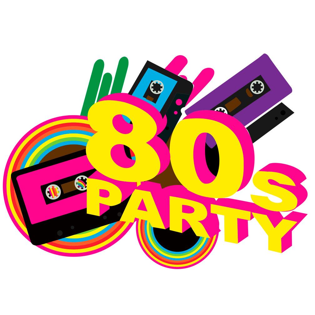 80s party clip art