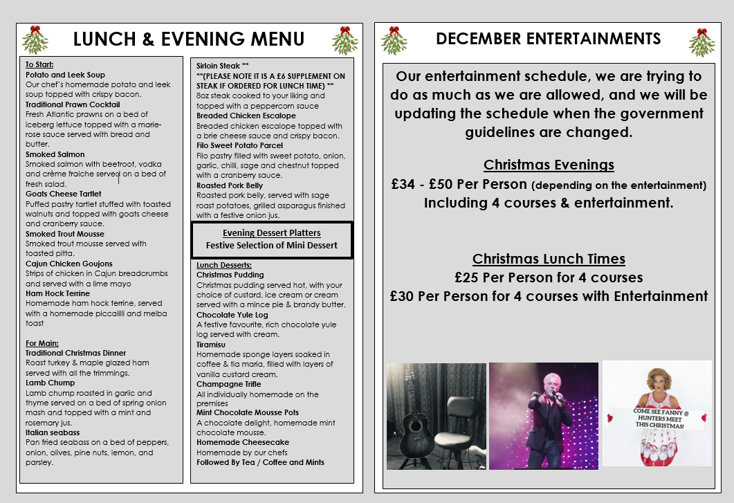 Christmas-Menu-2020-1 - Hunters Meet Hotel near Stansted Airport